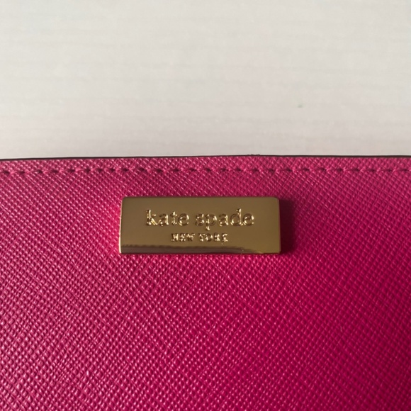 NWOT Kate Spade New York Slim Bifold Wallet - Electric Pink - Picture 2 of 6
